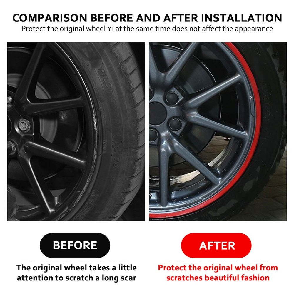 Car rim protectors 16–20 inch set of 4 — alloy wheel protection — Van Parts Supply — view 15