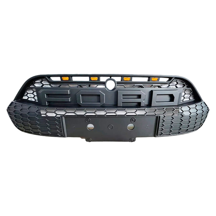 Raptor style grille for Ford Transit Custom 2012–2018 — matte mesh black — Van Parts Supply