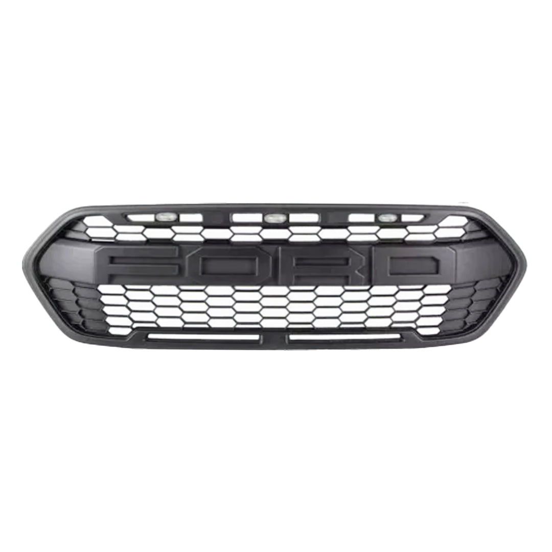 Ford Transit Custom 2018 2023 mesh raptor grille — matte black