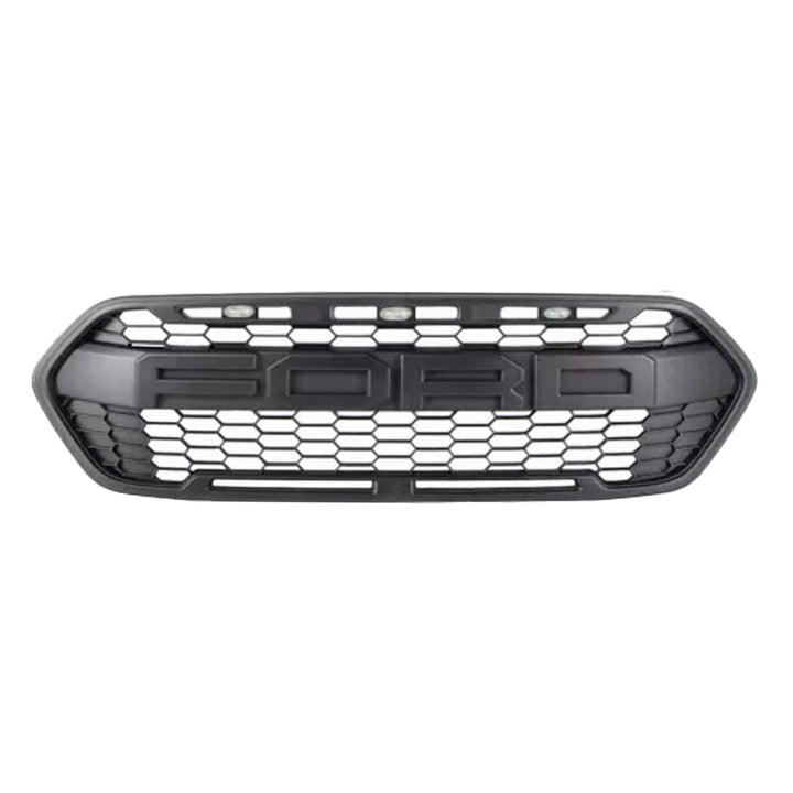 Ford Transit Custom 2018 2023 mesh raptor grille — matte black