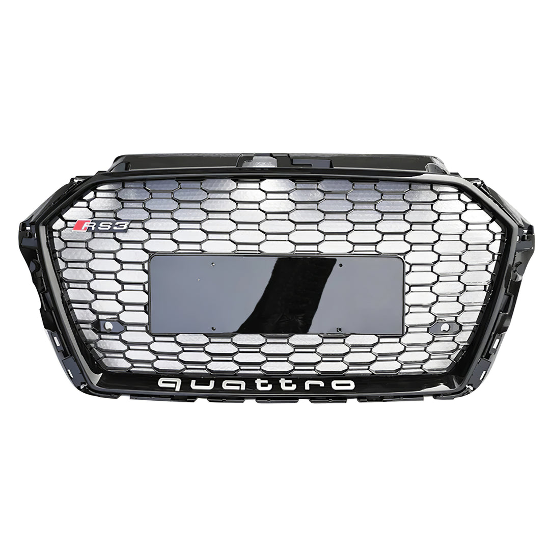 2017-2019 Audi RS3 Honeycomb Grille For Audi A3 S3 8V.5 No Emblem