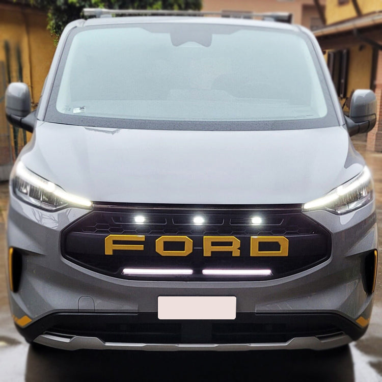 Raptor style grille for Ford Transit Custom 2024+ — matte mesh black — Van Parts Supply — view 7