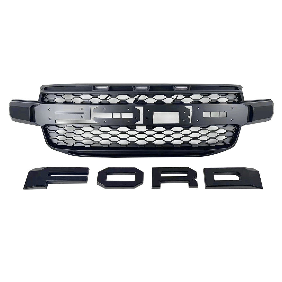 Raptor look radiator grille for Ford Ranger T9 2023–2024 — matte black — Van Parts Supply