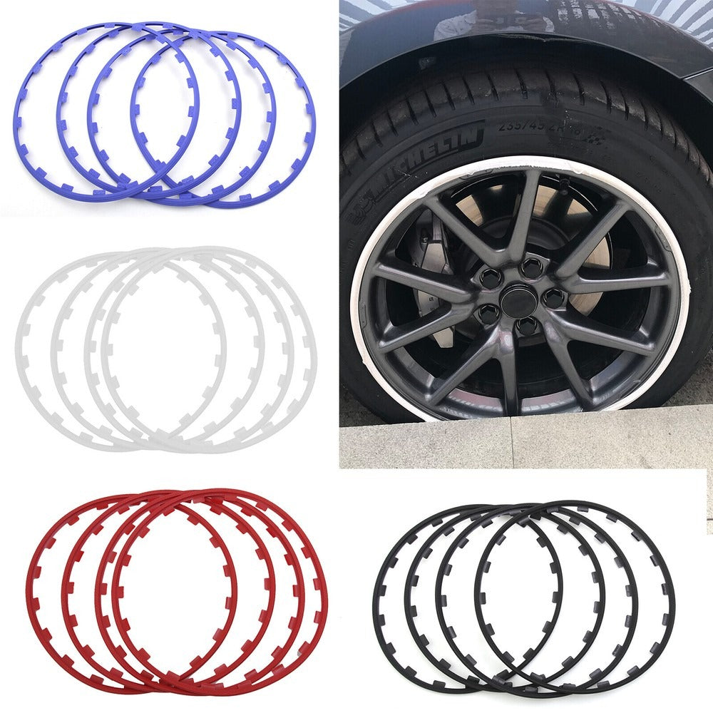Alloy wheel rim protector installed — 16 to 20 inch