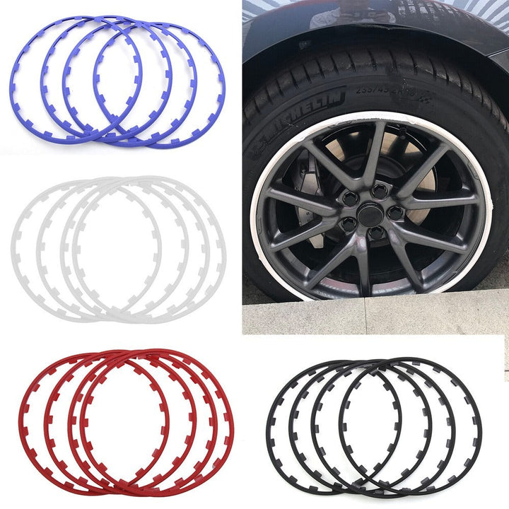Alloy wheel rim protector installed — 16 to 20 inch