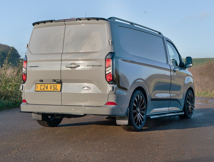 Ford Transit Custom MK2 2024 on Rear Bumper Splitter In Gloss Black 3 Piece