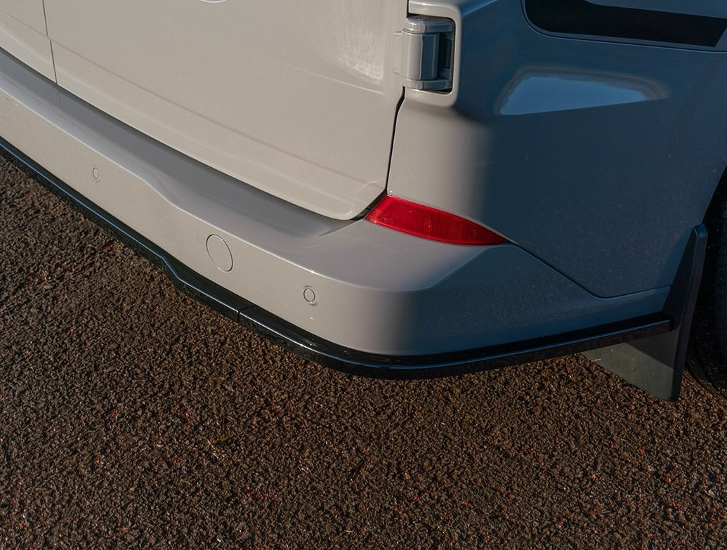 Ford Transit Custom MK2 2024 on Rear Bumper Splitter In Gloss Black 3 Piece