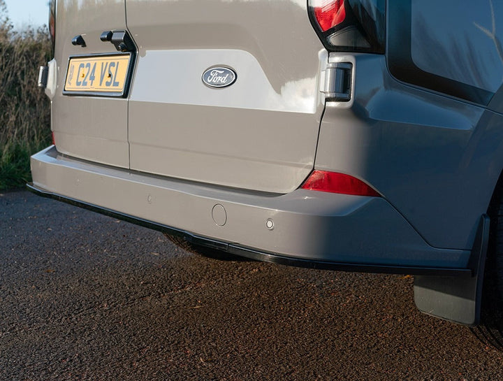 Ford Transit Custom MK2 2024 on Rear Bumper Splitter In Gloss Black 3 Piece