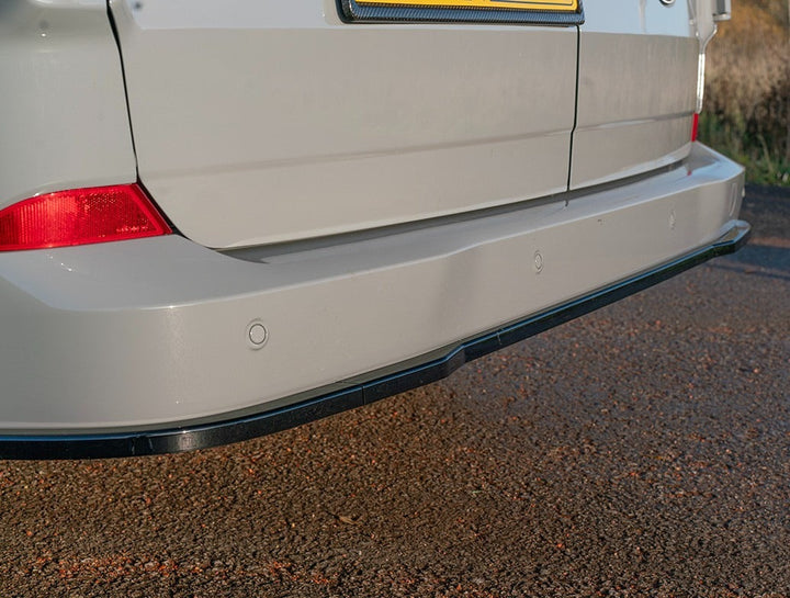Ford Transit Custom MK2 2024 on Rear Bumper Splitter In Gloss Black 3 Piece