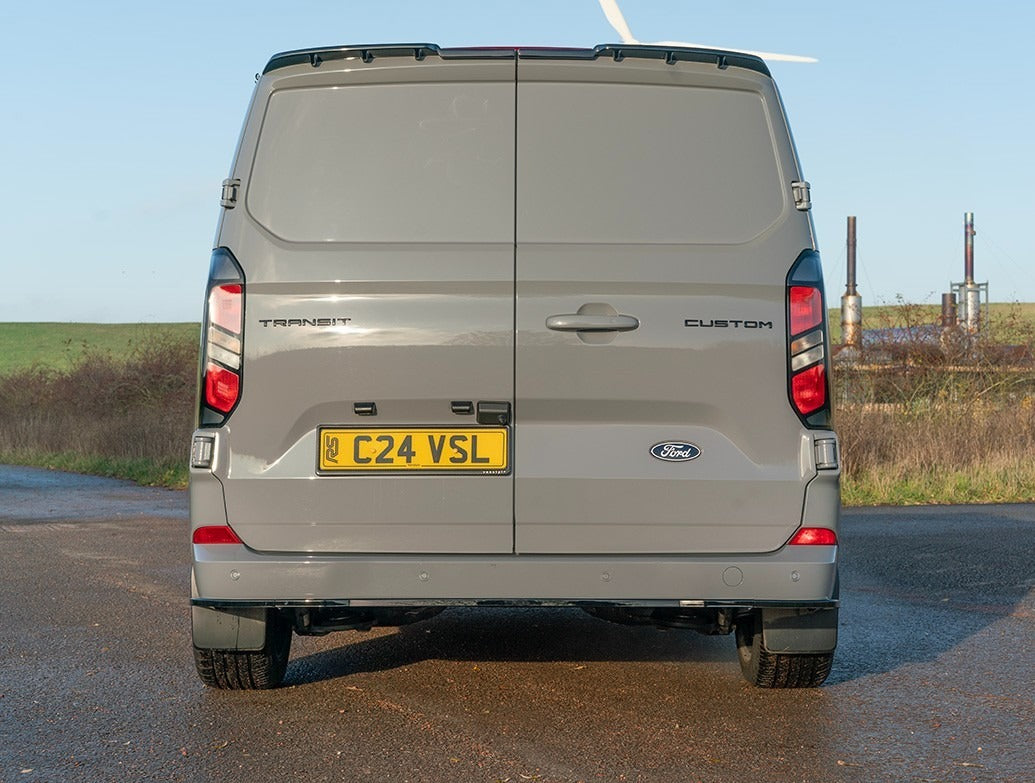 Ford Transit Custom MK2 2024 on Rear Bumper Splitter In Gloss Black 3 Piece