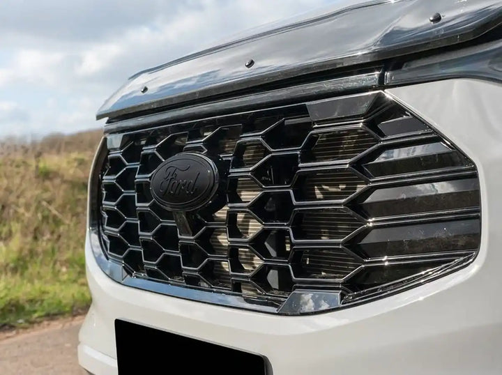 Ford Transit Custom 2024 OEM Style Sport Honeycomb Gloss Black Front Grille