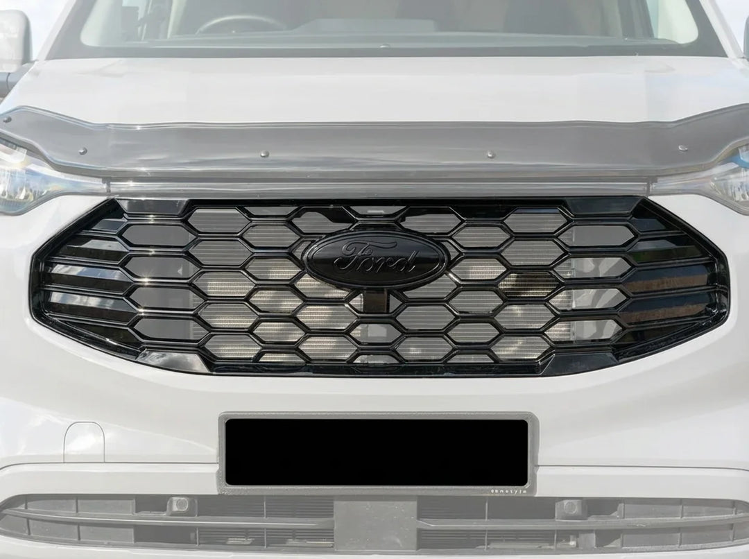 Ford Transit Custom 2024 OEM Style Sport Honeycomb Gloss Black Front Grille