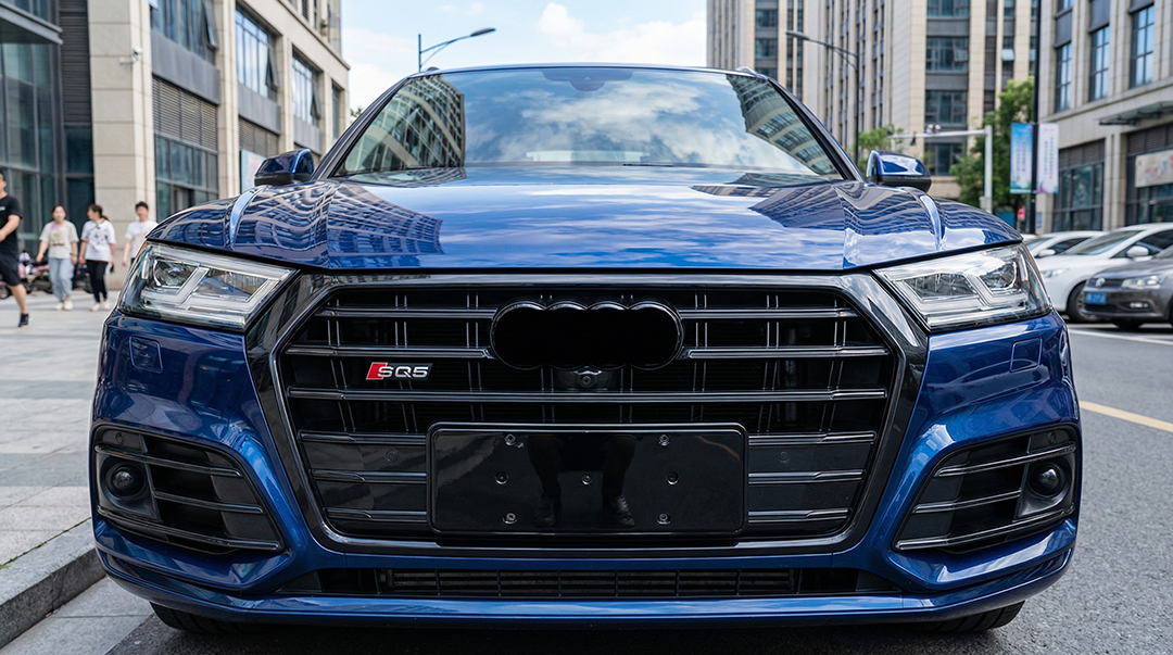 2016-2019 Audi Q5 SQ5 FY Front radiator grille bar style gloss black