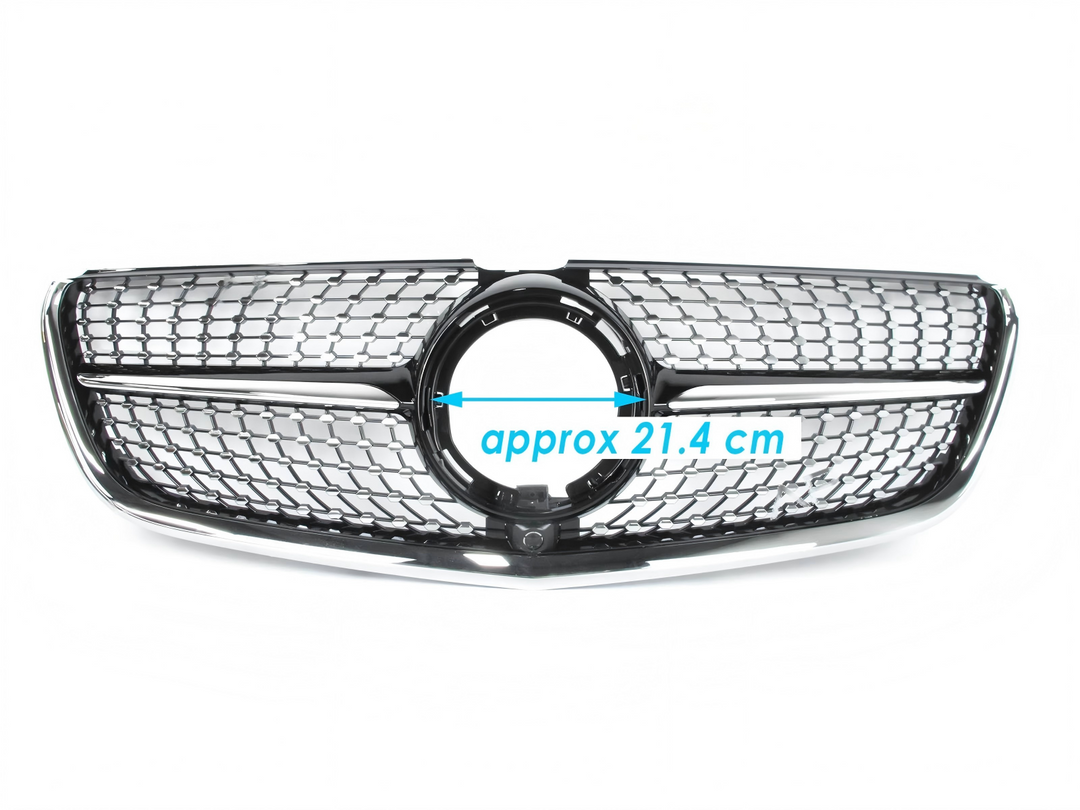 Front grille radiator grille diamond black for Mercedes Vito W447 19-23 facelift