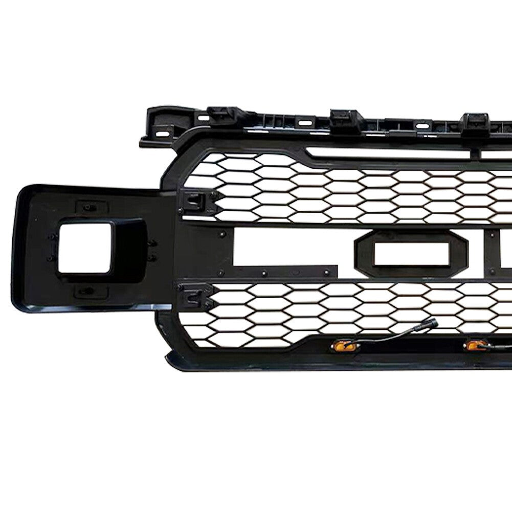 2018-2020 Ford F-150 Raptor Style Front Grille With Amber LED Lights - view 5