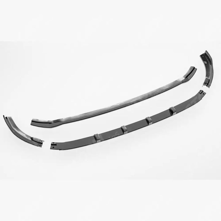 FOR TRANSIT CUSTOM 2024 4PC ABS FRONT LOWER SPLITTER GLOSS BLACK FITS STANDARD