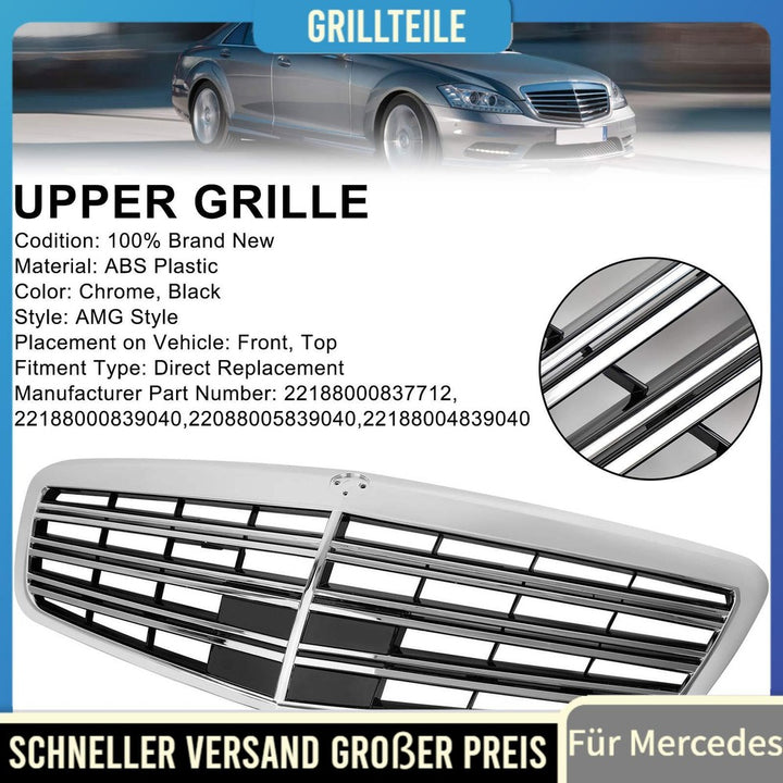 Radiator grille + star AMG style for Mercedes Benz S-Class W221 S550 S600 S63 S65
