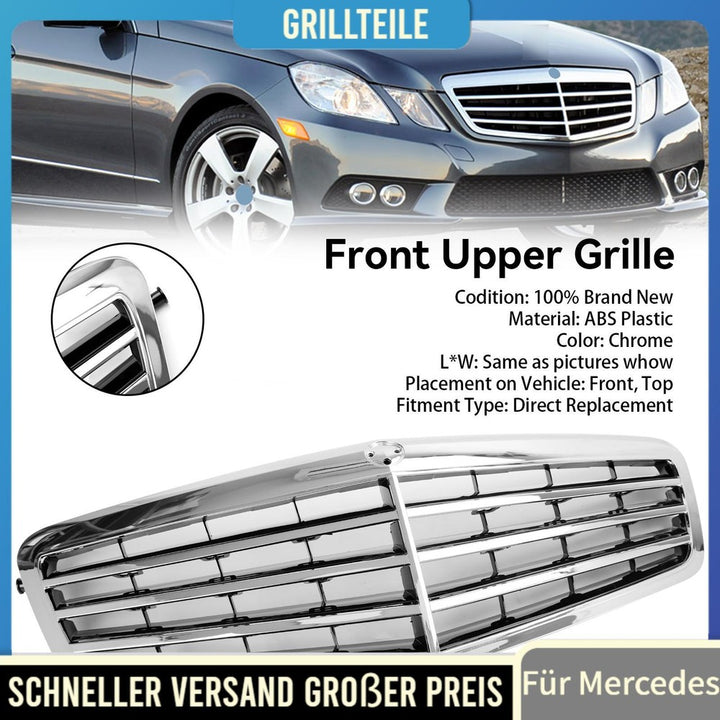 Radiator grille + emblem Front grille for Mercedes E-Class W212 2010-2013 Chrome