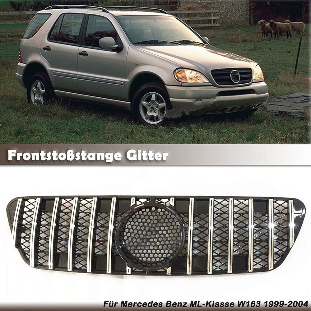 For Mercedes Benz ML-Class W163 1999-2004 Front Bumper Grille Radiator Grill