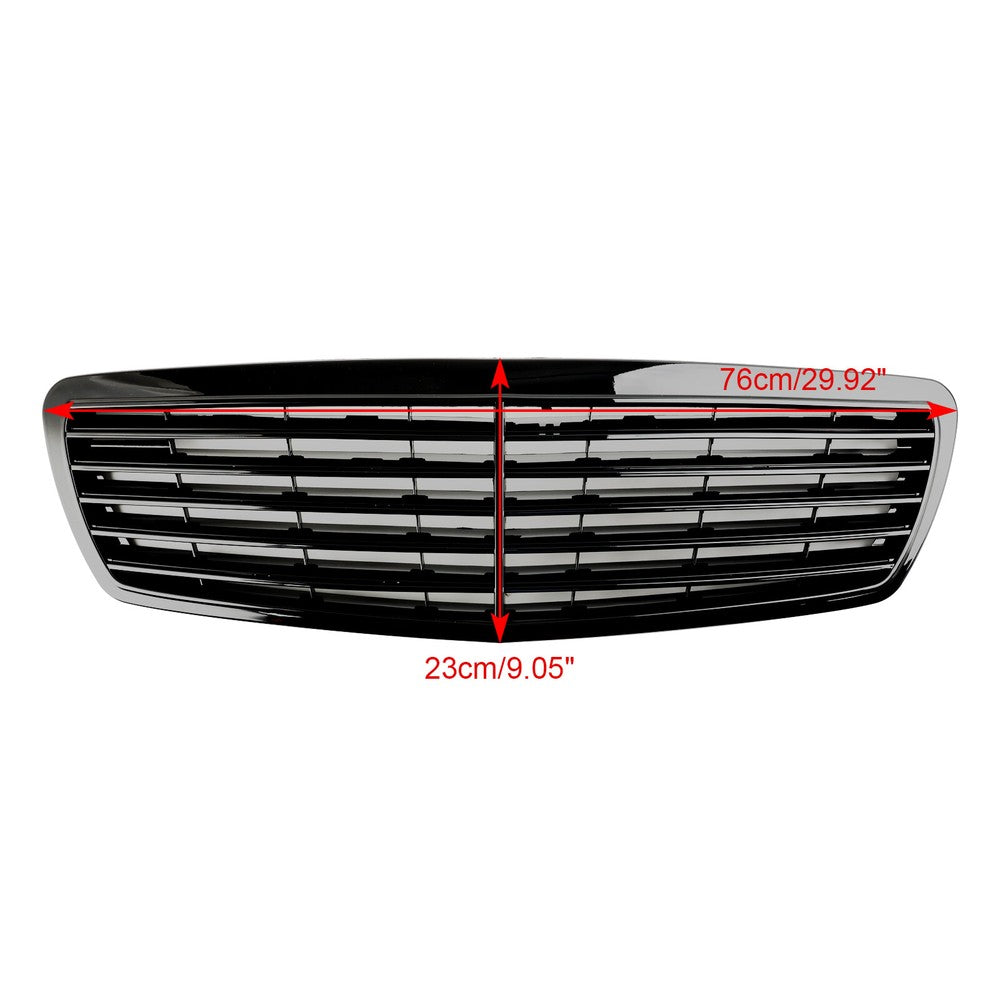 Radiator grille Sports grille for Mercedes E-Class W211 2002-2006 pre-facelift Black