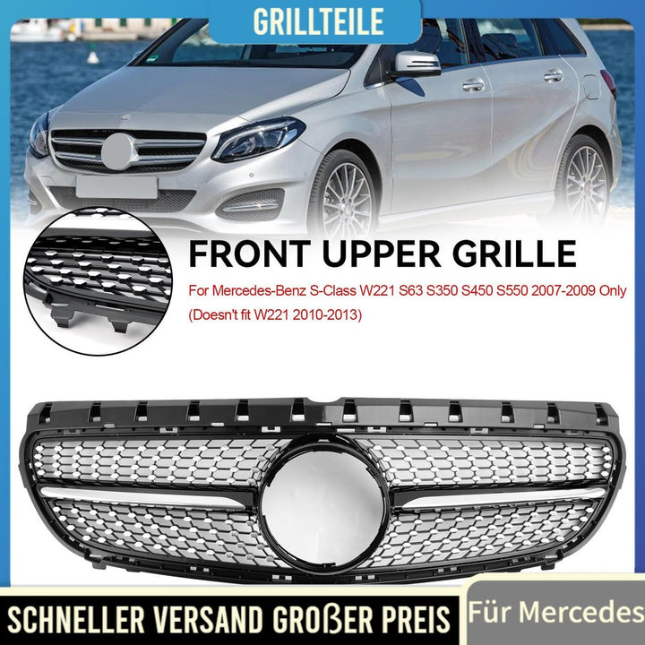 Radiator grille without star for Mercedes B-Class W246 facelift 2015-2018, black