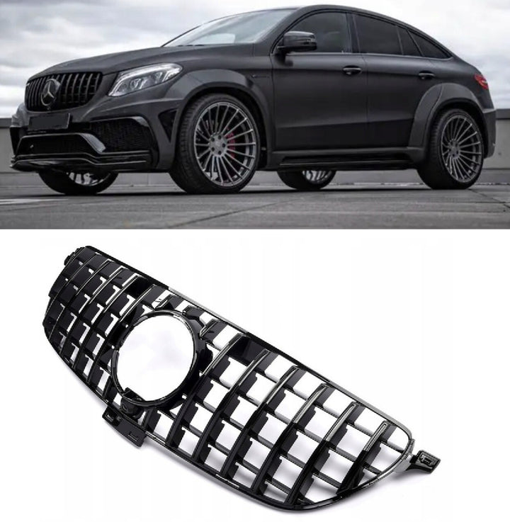 COOLER GRILLE GRILLE FOR MERCEDES GLE COUPE C292 W292 BLACK PANAMERICANA AMG