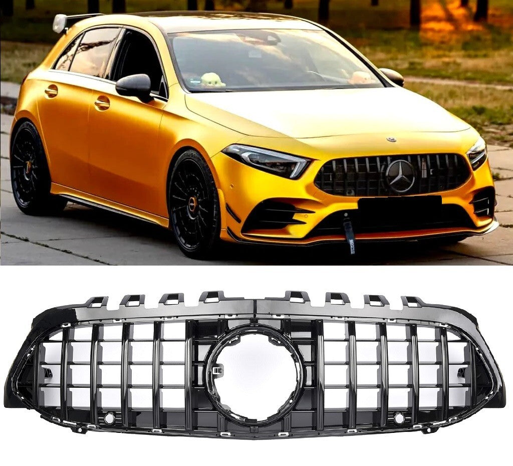 GRILL Radiator grille Mercedes W177 V177 A-Class PANAMERICANA AMG NEW BLACK