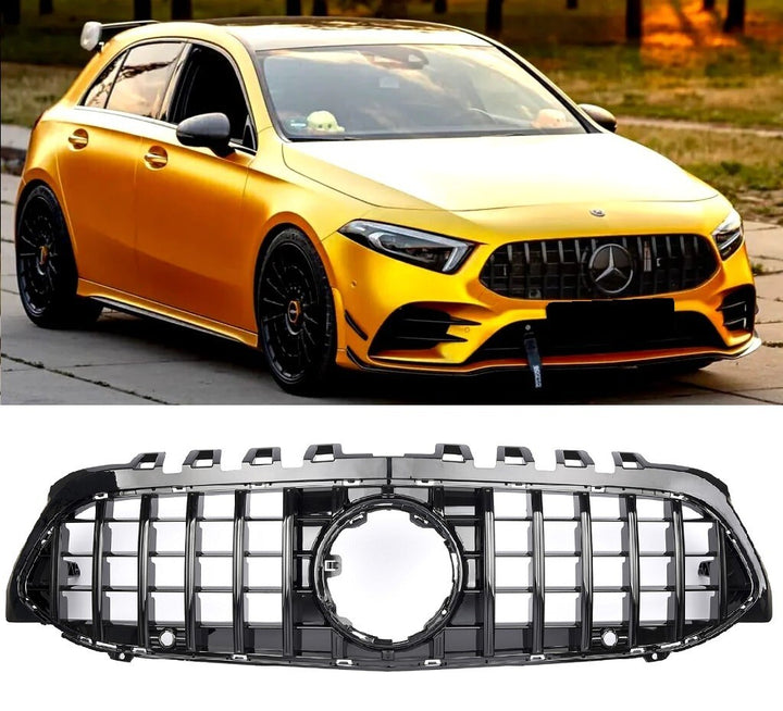 GRILL Radiator grille Mercedes W177 V177 A-Class PANAMERICANA AMG NEW BLACK