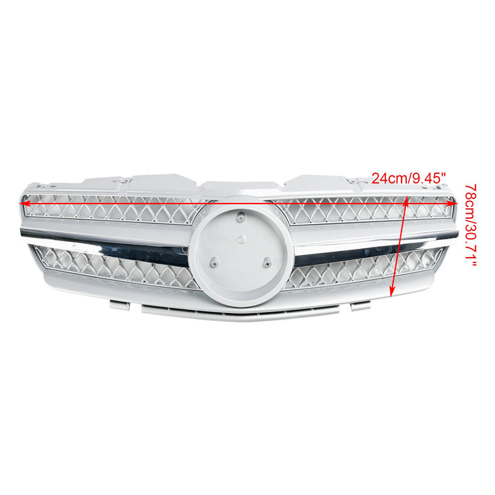 Radiator grille + star front grille for Mercedes R230 SL500 SL600 2003-2006 1 Fin