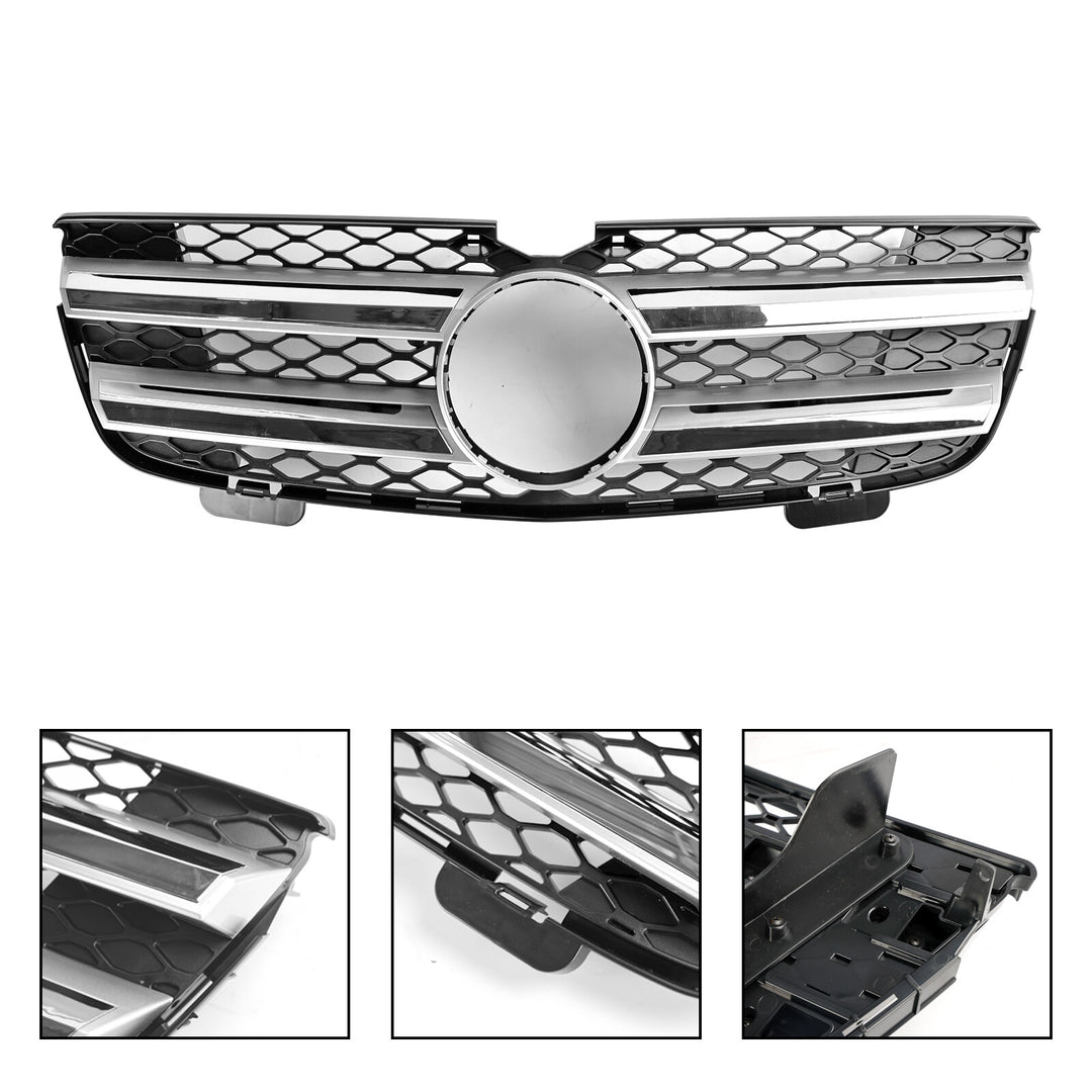 Radiator grille + star for Mercedes Benz GL-Class X164 2007-2009 Chrome front grille