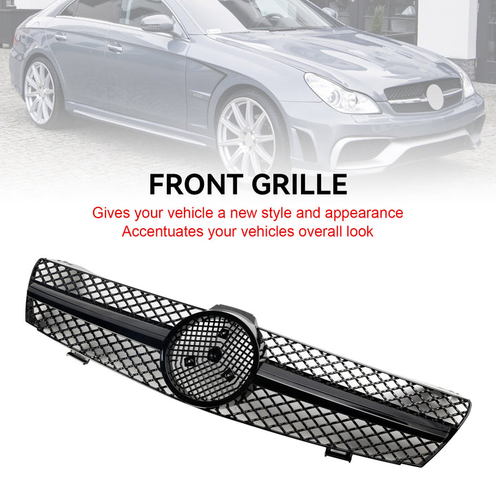 Radiator grille + star for Mercedes Benz C219 W219 CLS 280 320 350 04-2008 Gloss