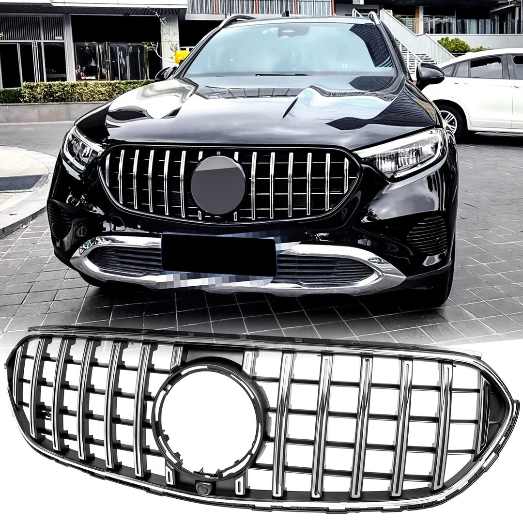 GT Panamericana Grill fits Mercedes GLC X254 2022- Silver black