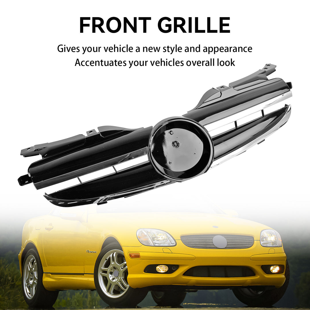 Radiator grille + star for Mercedes Benz SLK-Class R170 SLK320 230 200 Front grille