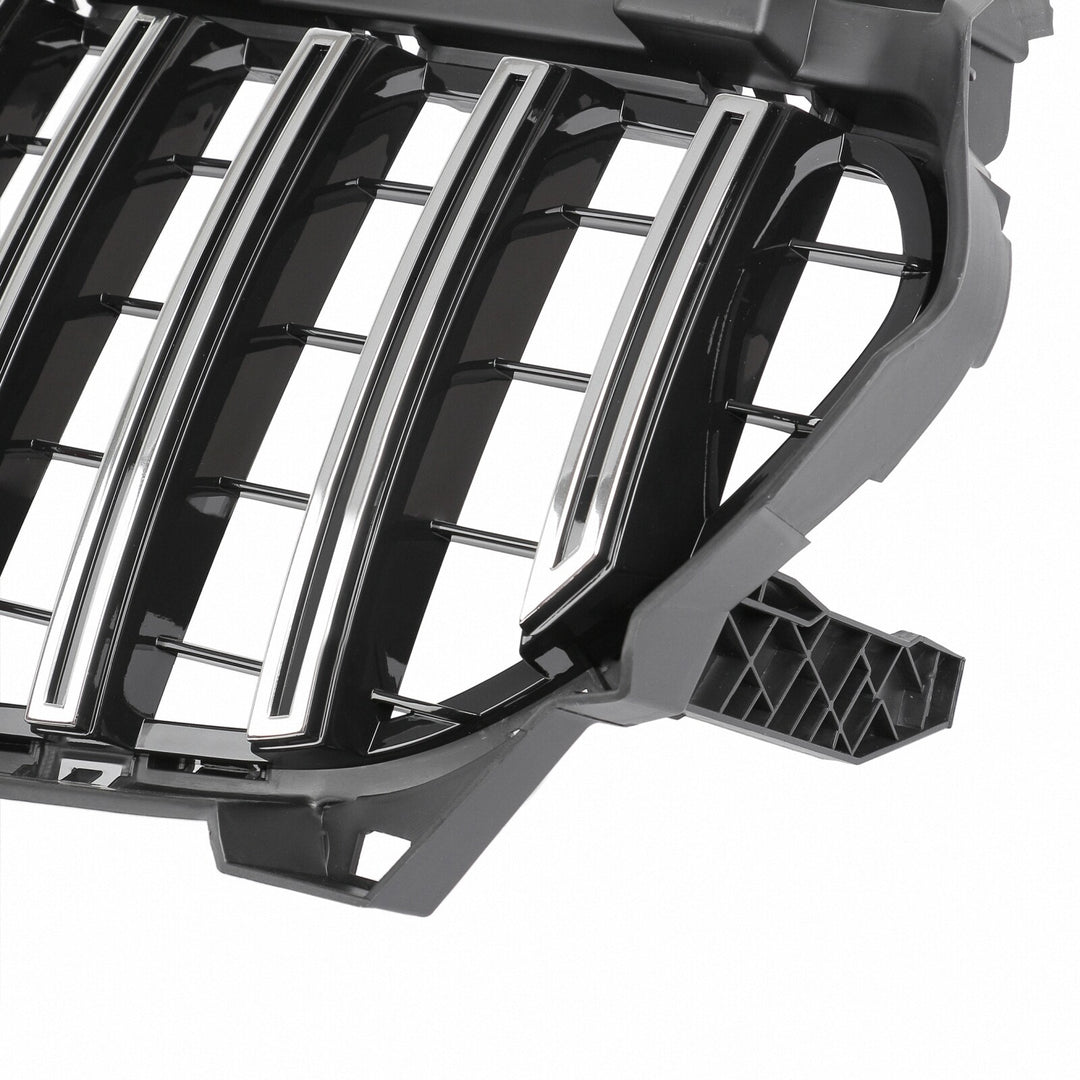 For Mercedes GT LOOK grille CLA C117 A117 W117 GLOSS CHROME radiator grille, pre-facelift.