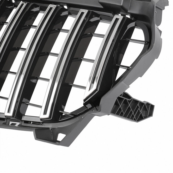 For Mercedes GT LOOK grille CLA C117 A117 W117 GLOSS CHROME radiator grille, pre-facelift.