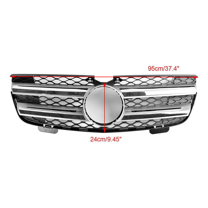 Radiator grille + star for Mercedes Benz GL-Class X164 2007-2009 Chrome front grille