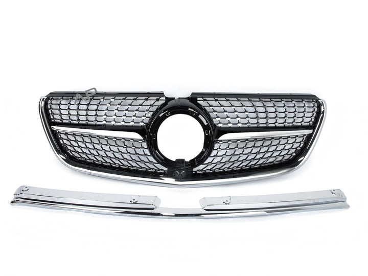 Front grille radiator grille diamond black for Mercedes Vito W447 19-23 facelift