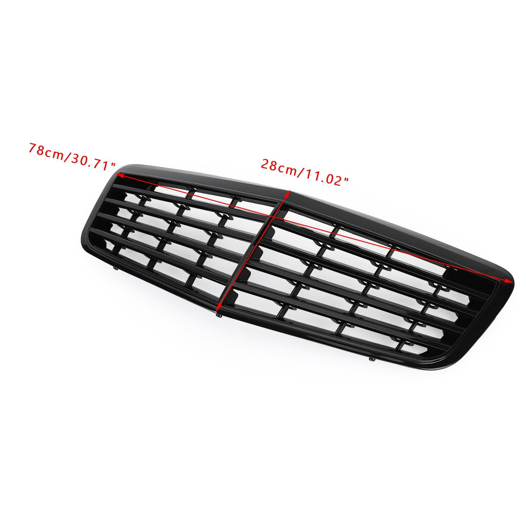 Radiator grille for Mercedes E-Class W211 E350 500 63 07-09 AMG glossy black