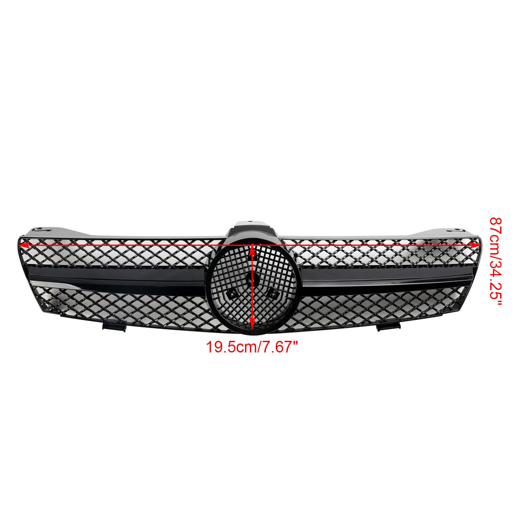 Radiator grille + star for Mercedes Benz C219 W219 CLS 280 320 350 04-2008 Gloss