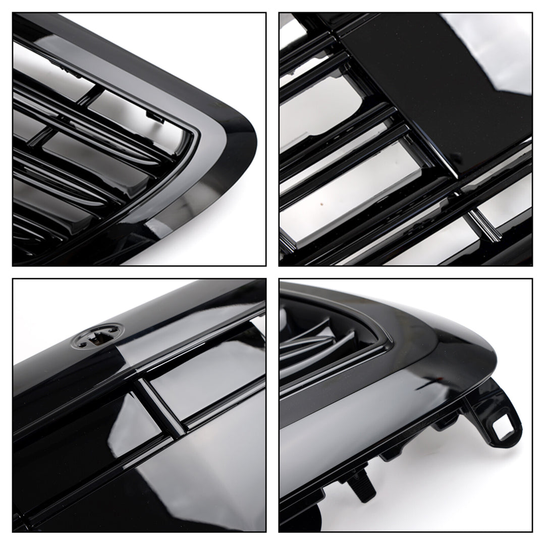 Black radiator grille for Mercedes S-Class W222 S500 550 S600 14-20 without ACC