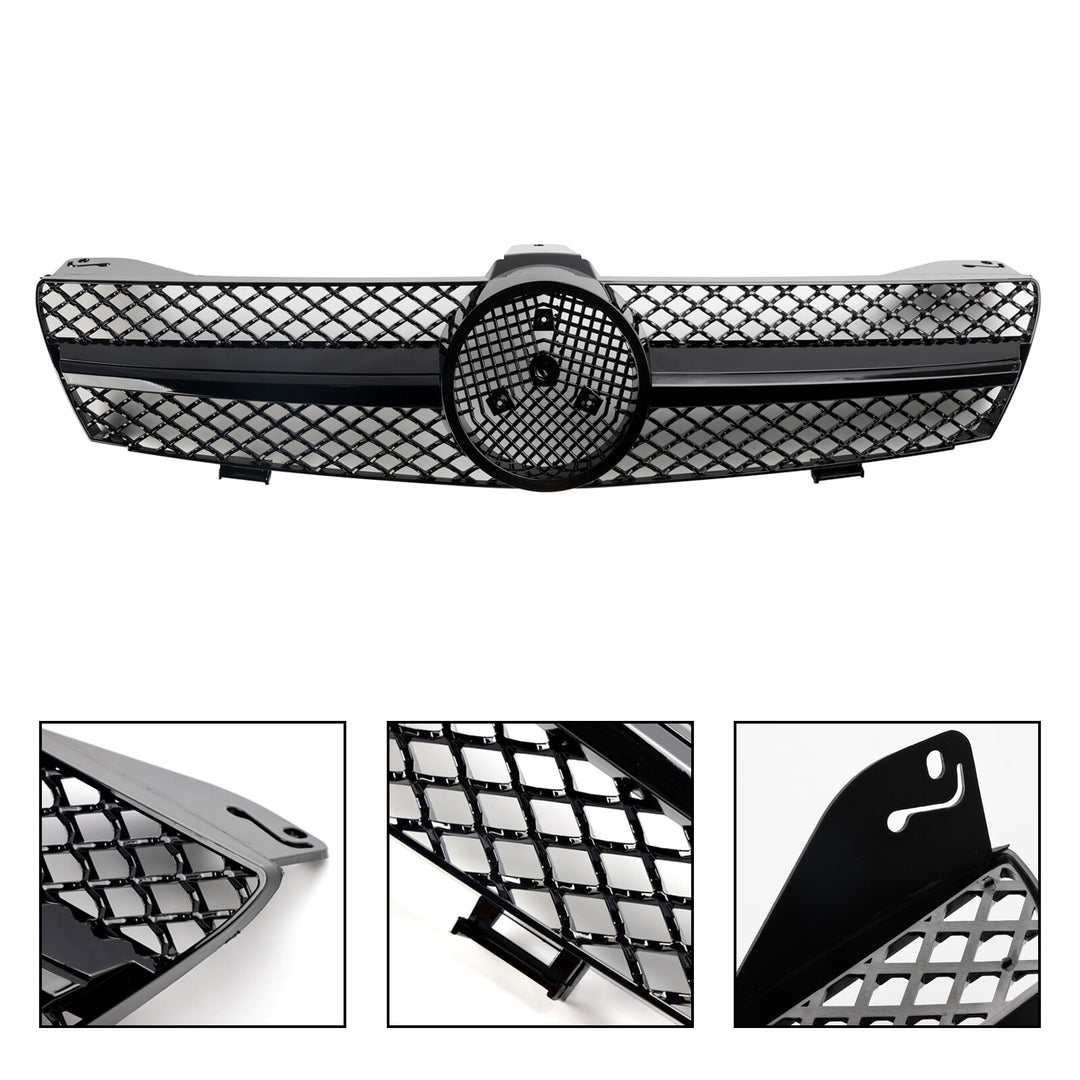Radiator grille + star for Mercedes Benz C219 W219 CLS 280 320 350 04-2008 Gloss