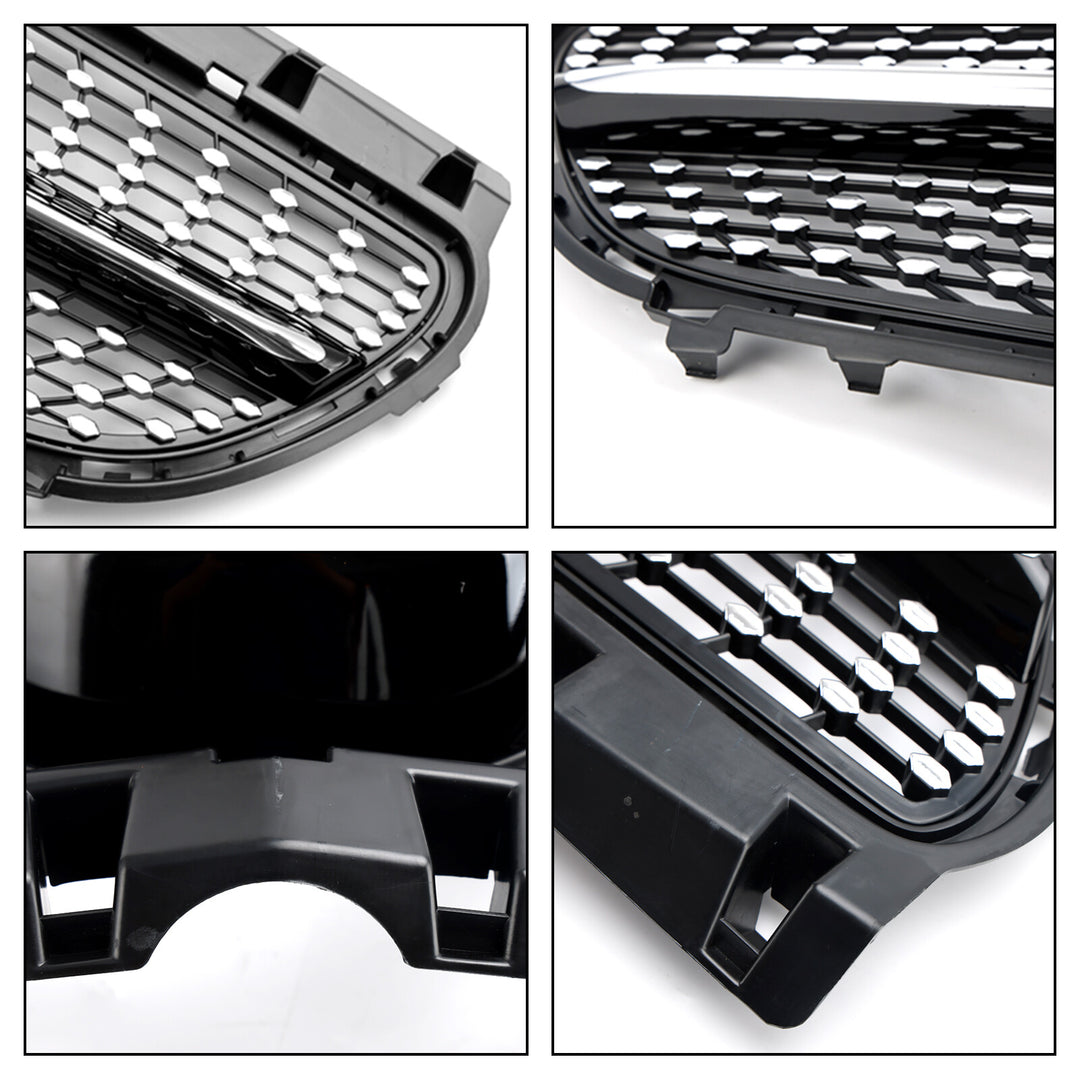 Radiator grille without star for Mercedes B-Class W246 facelift 2015-2018, black