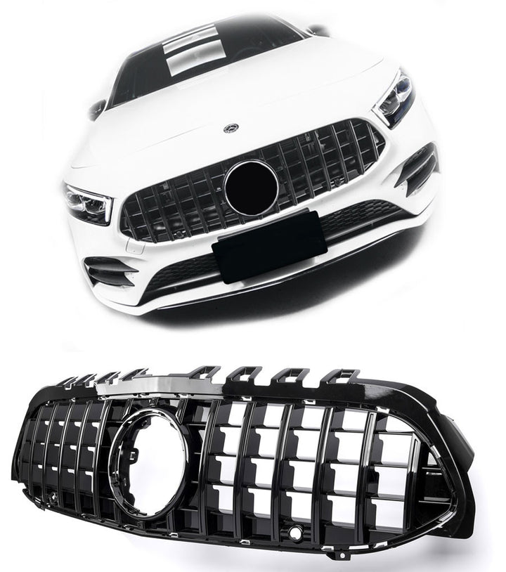 GRILL Radiator grille Mercedes W177 V177 A-Class PANAMERICANA AMG NEW BLACK