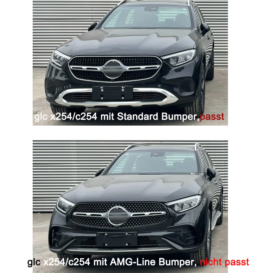 GT Panamericana Grill fits Mercedes GLC X254 2022- Silver black