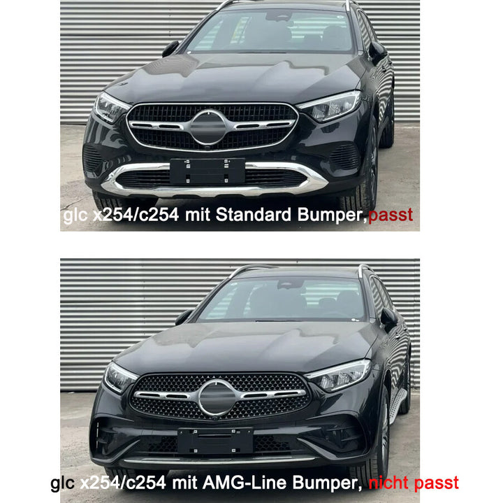 GT Panamericana Grill fits Mercedes GLC X254 2022- Silver black